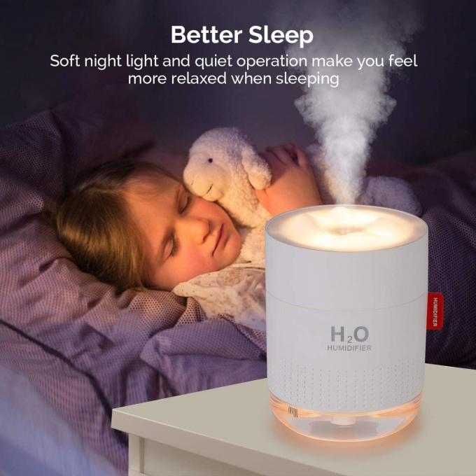 Homefish OEM Luftbefeuchter 500ml Kapasitas Tangki Air Pure Mist Humidifiers Air Portable Desktop H20 0