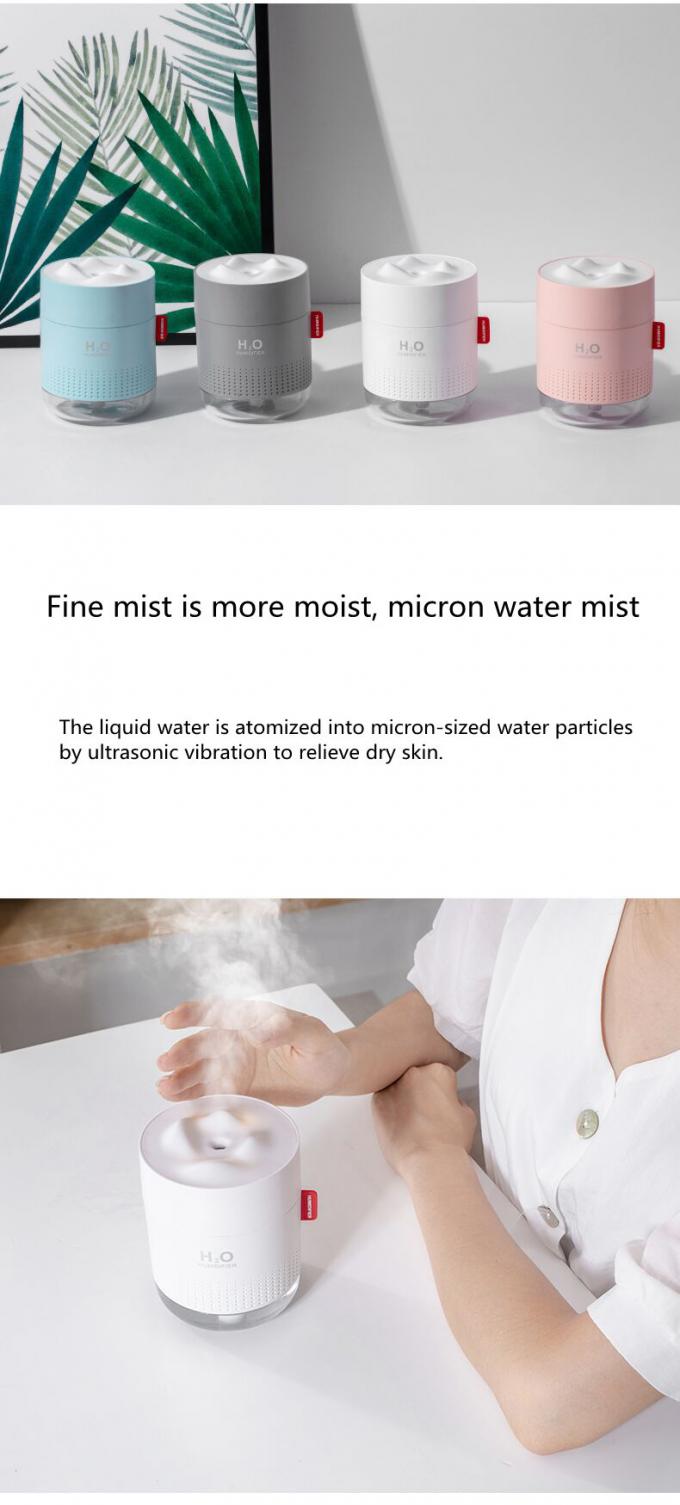 Homefish OEM Luftbefeuchter 500ml Kapasitas Tangki Air Pure Mist Humidifiers Air Portable Desktop H20 6
