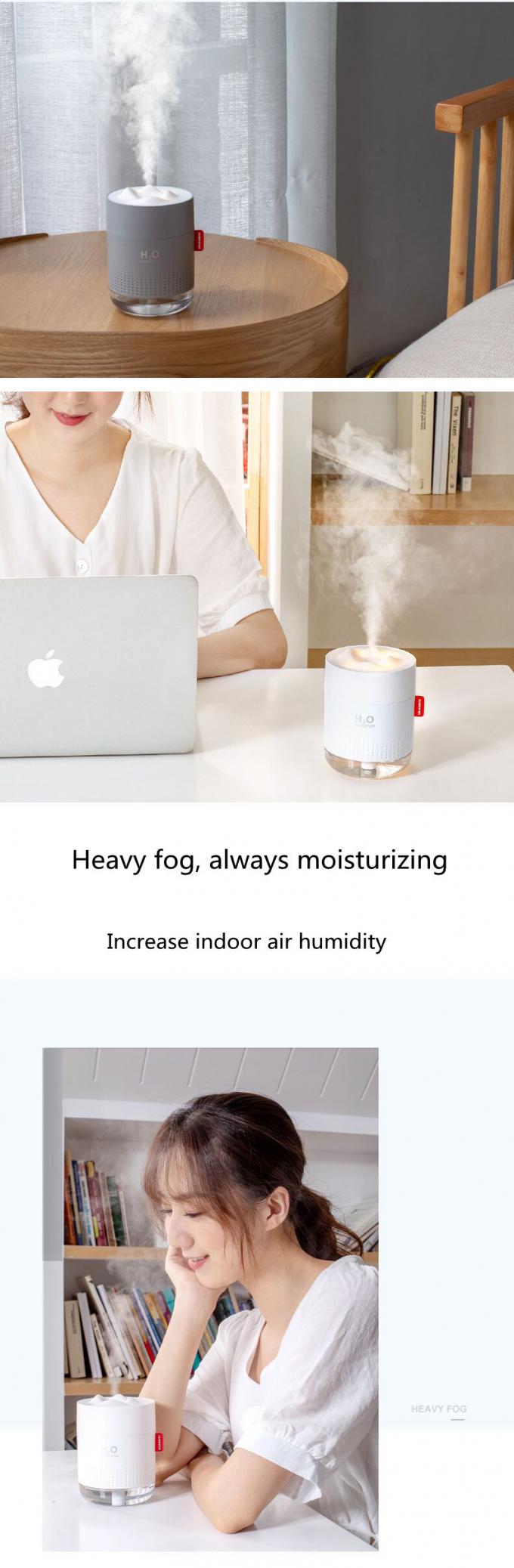 Homefish OEM Luftbefeuchter 500ml Kapasitas Tangki Air Pure Mist Humidifiers Air Portable Desktop H20 5