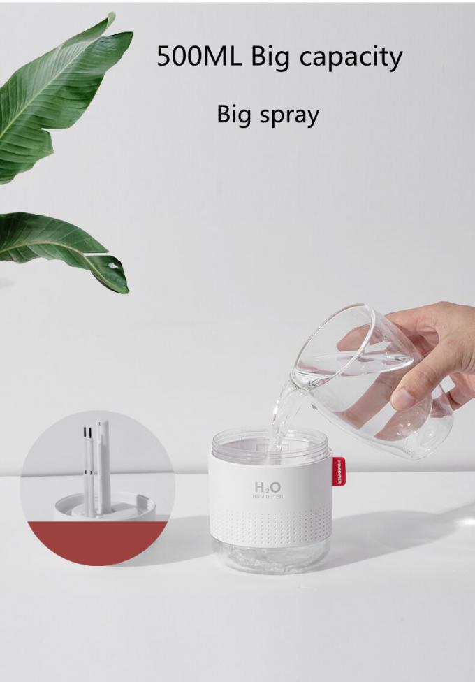 Homefish OEM Luftbefeuchter 500ml Kapasitas Tangki Air Pure Mist Humidifiers Air Portable Desktop H20 9