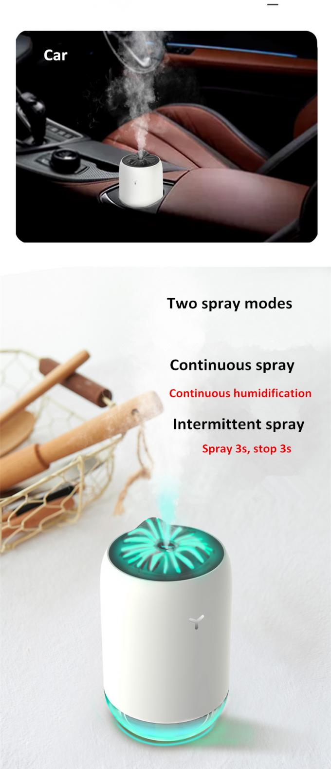 HOMEFISH 260ML Humidifier Ruang ABS PP Silicone Humidifier Udara Mobil 4