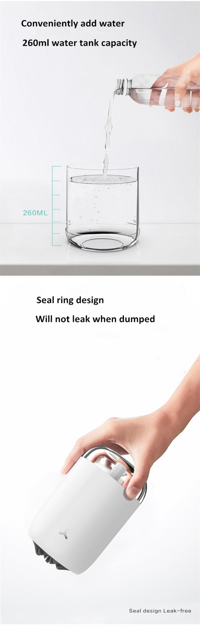 HOMEFISH 260ML Humidifier Ruang ABS PP Silicone Humidifier Udara Mobil 6
