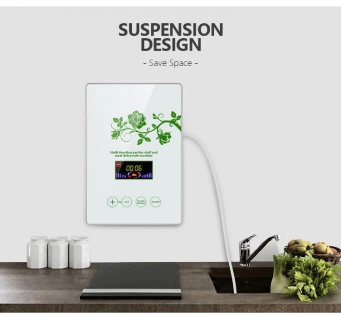 Homefish Panel Kaca Portable Buah Sayuran Sterilisasi Mesin Multifungsi Cerdas 400mg / jam Ozon Generator untuk Dapur 11