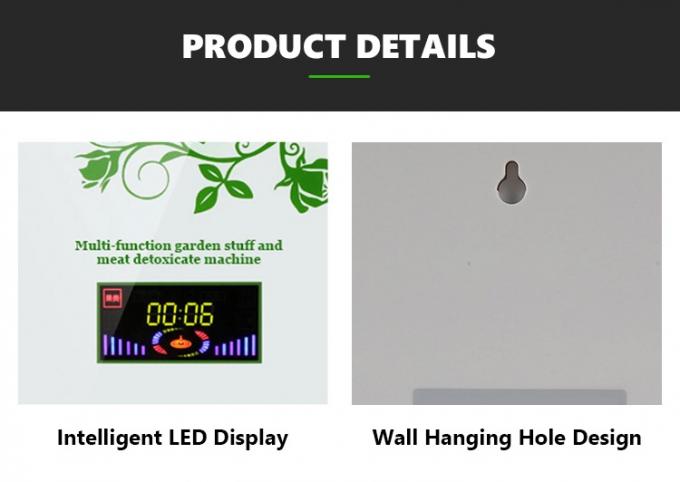Homefish Panel Kaca Portable Buah Sayuran Sterilisasi Mesin Multifungsi Cerdas 400mg / jam Ozon Generator untuk Dapur 10