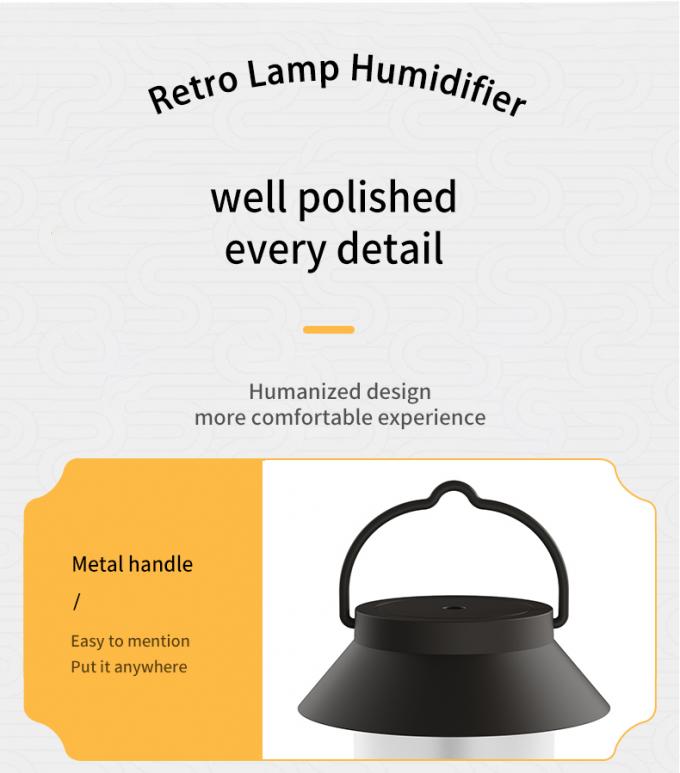 400ml USB Wireless Creative Design Portable Camping Lantern Bentuk Diffuser Hanging Type Outdoor Cool Mist Humidifier 14