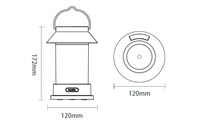 400ml USB Wireless Creative Design Portable Camping Lantern Bentuk Diffuser Hanging Type Outdoor Cool Mist Humidifier 16