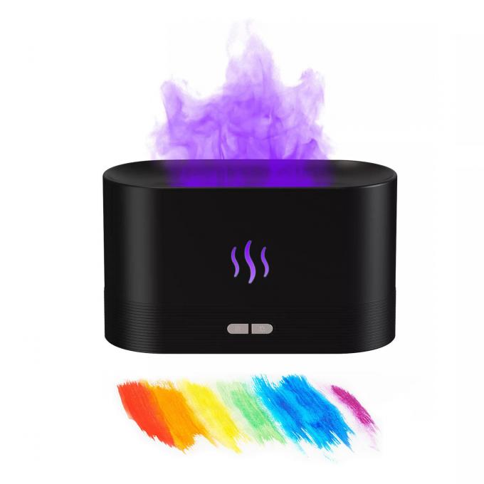 180ML Warna-warni USB Flame Effect Humidifier Minyak Esensial Simulasi Kebakaran Smart Mute Aroma Diffuser Dengan cahaya RGB 0