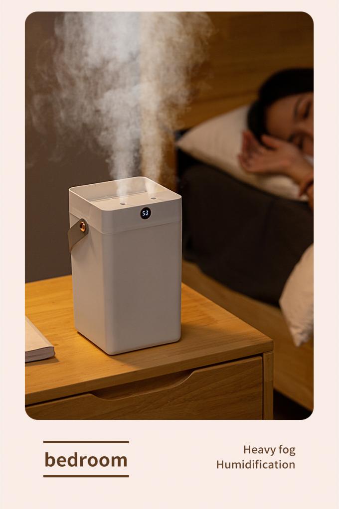 3L Kapasitas besar Double Spray Diffuser Kelembaban dingin Kabut Nebulisasi Humidifier Udara Dengan Layar Digital 5