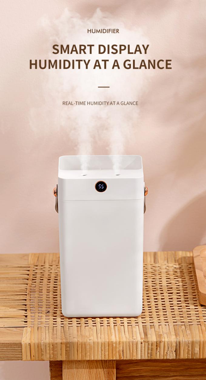 3L Kapasitas besar Double Spray Diffuser Kelembaban dingin Kabut Nebulisasi Humidifier Udara Dengan Layar Digital 6