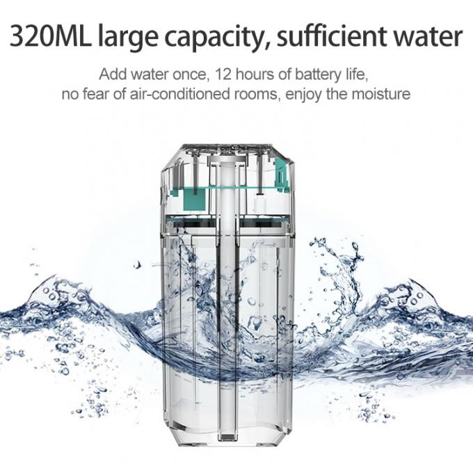 Grosir 320ML Mini Portable Air Humidifier Cool Mist Nebulizer Desain Seal Silikon USB Ultrasonik Air Humidifier 2