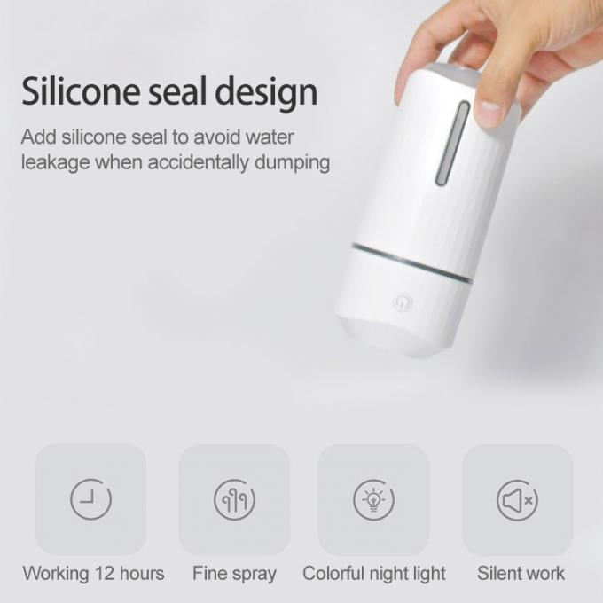 Grosir 320ML Mini Portable Air Humidifier Cool Mist Nebulizer Desain Seal Silikon USB Ultrasonik Air Humidifier 3