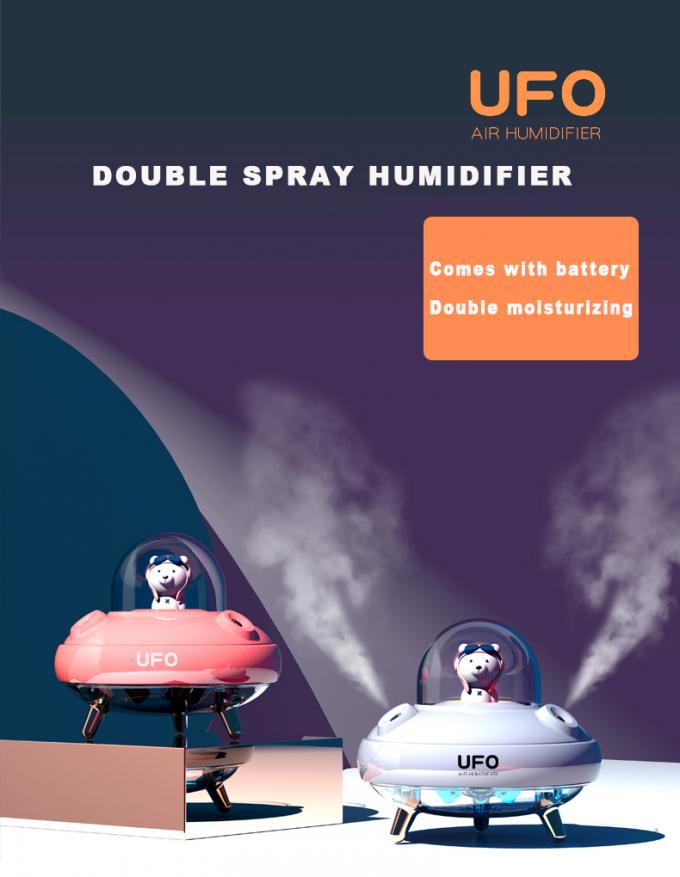 Wireless Rechargeable 400ml UFO Astronaut Humidifier USB 5V 3