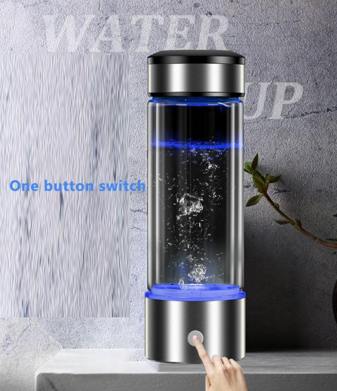 Homefish 2021 OEM Kaca Hydrogen Generator Botol Air SPE PEM Teknologi Water Ionizer Portable Hydrogen Water Maker 0