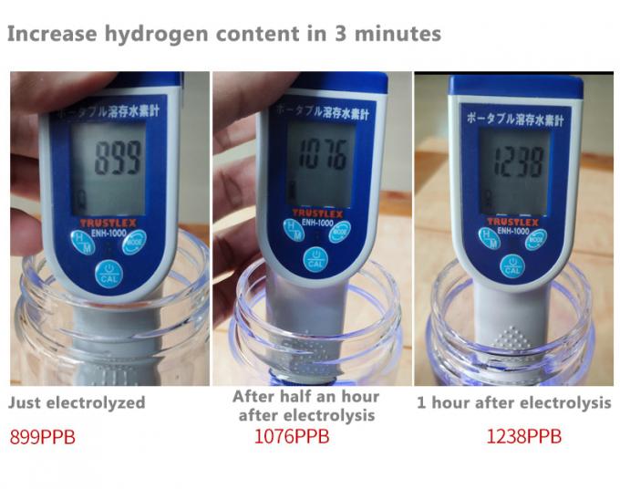 Homefish 2021 OEM Kaca Hydrogen Generator Botol Air SPE PEM Teknologi Water Ionizer Portable Hydrogen Water Maker 9