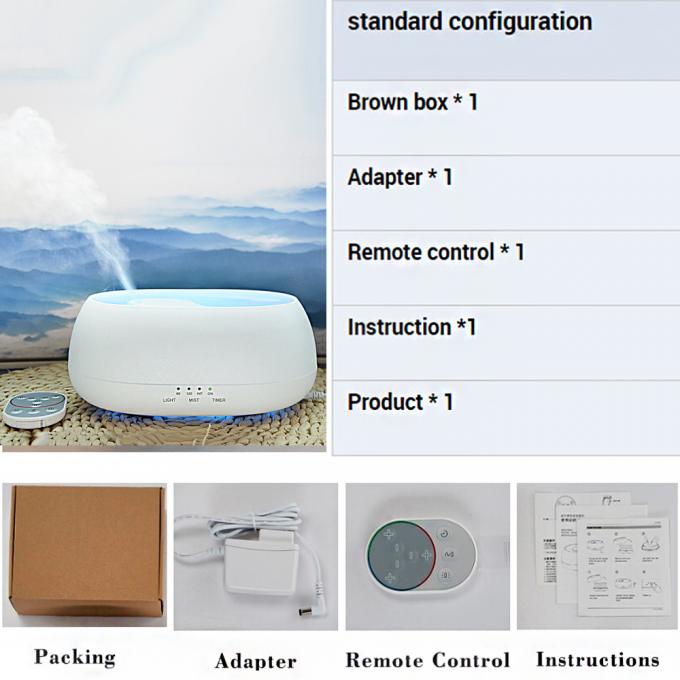 HOMEFISH Drop Shipping Electric Mini Humidifier Ultrasonik Aroma Humidifier Remote Controller 16