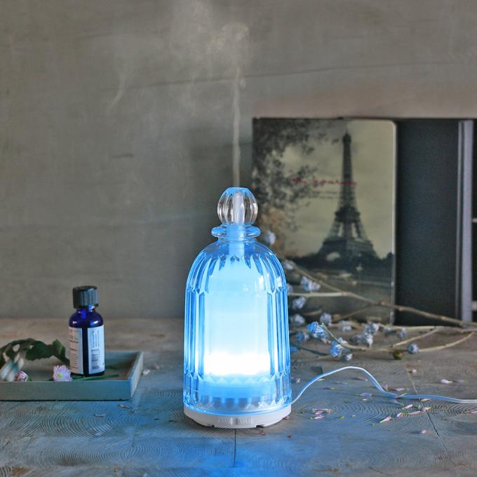 HOMEFISH 120ml Glass Aromaterapi Humidifier Ultrasonik Rumah Tangga Minyak Esensial Aroma Diffuser 5