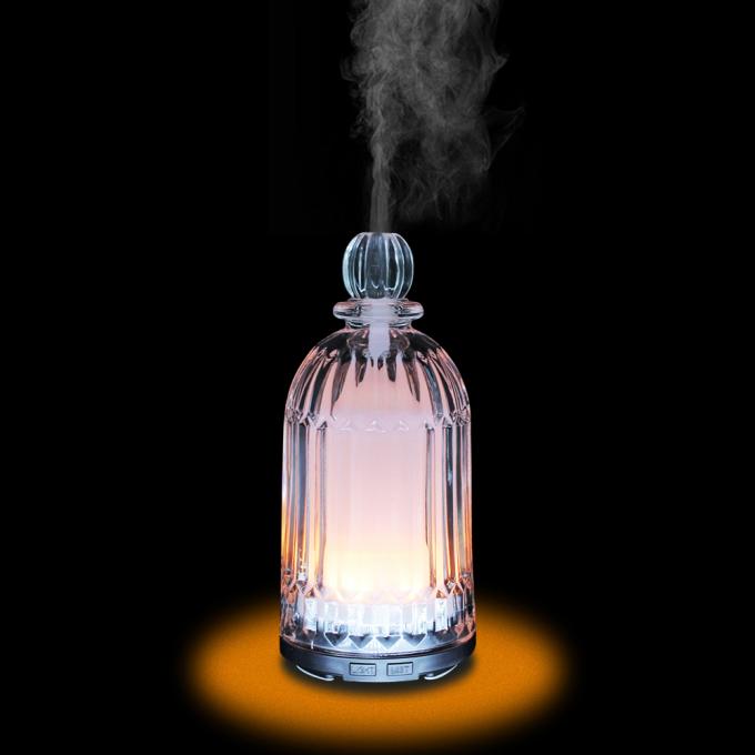 HOMEFISH 120ml Glass Aromaterapi Humidifier Ultrasonik Rumah Tangga Minyak Esensial Aroma Diffuser 10