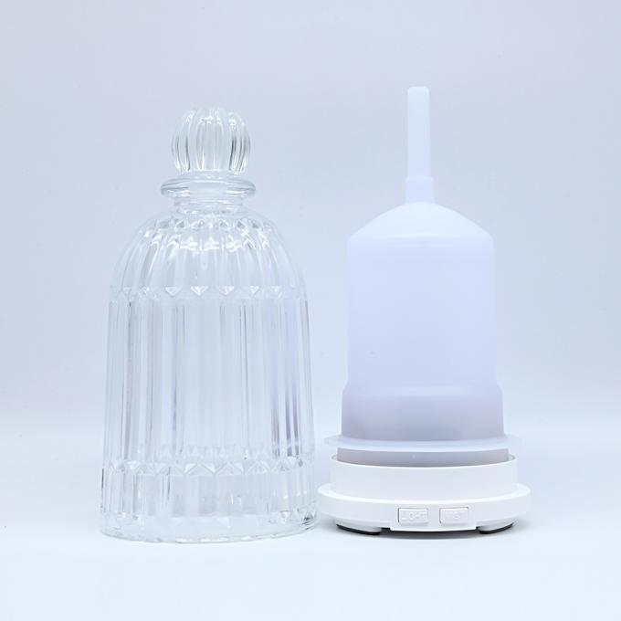 HOMEFISH 120ml Glass Aromaterapi Humidifier Ultrasonik Rumah Tangga Minyak Esensial Aroma Diffuser 12