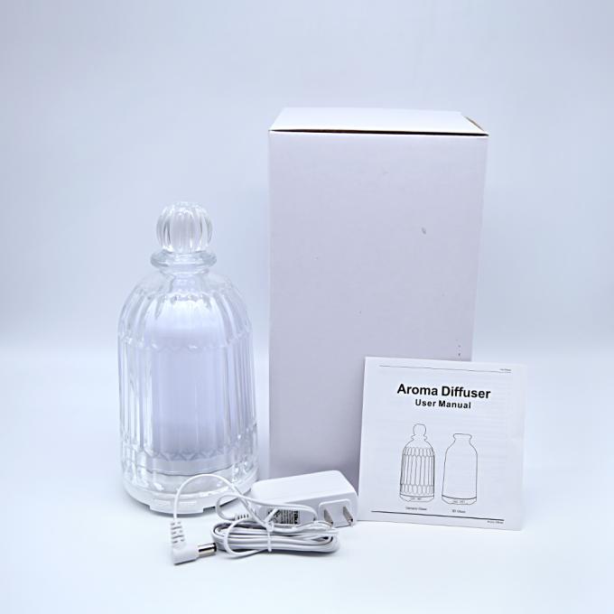 HOMEFISH 120ml Glass Aromaterapi Humidifier Ultrasonik Rumah Tangga Minyak Esensial Aroma Diffuser 17
