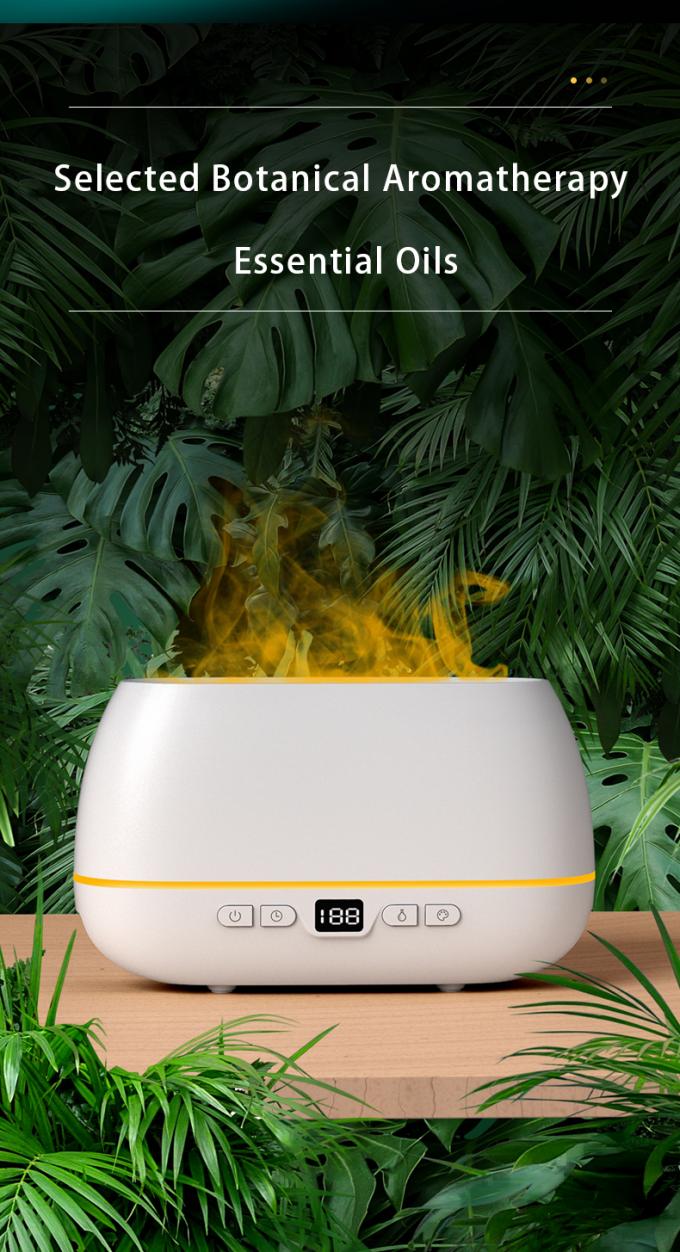 2023 New Design Ultrasonic Flame Diffuser 200ml RGB Light Flame Humidifier Dengan Remote Controller Aroma Diffuser Untuk Rumah Tangga 7