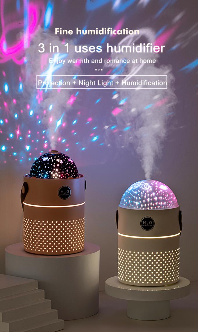 Galaxy Projection Light Air Humidifier 500ML Dua Mode Intelligent Rechargeable Wireless Ultrasonic Mist Maker Air Humidifier 2