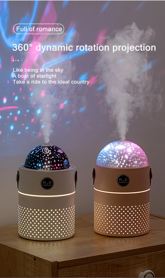 Galaxy Projection Light Air Humidifier 500ML Dua Mode Intelligent Rechargeable Wireless Ultrasonic Mist Maker Air Humidifier 4