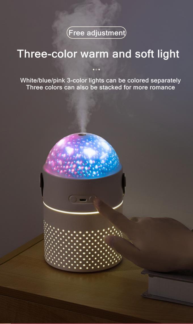 Galaxy Projection Light Air Humidifier 500ML Dua Mode Intelligent Rechargeable Wireless Ultrasonic Mist Maker Air Humidifier 6
