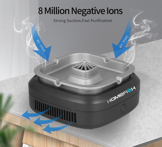 Homefish ODM 4000 mAh Baterai Kapasitas Disinfeksi Udara Listrik Pemurni Udara Asbak kecil dapat diisi ulang 9