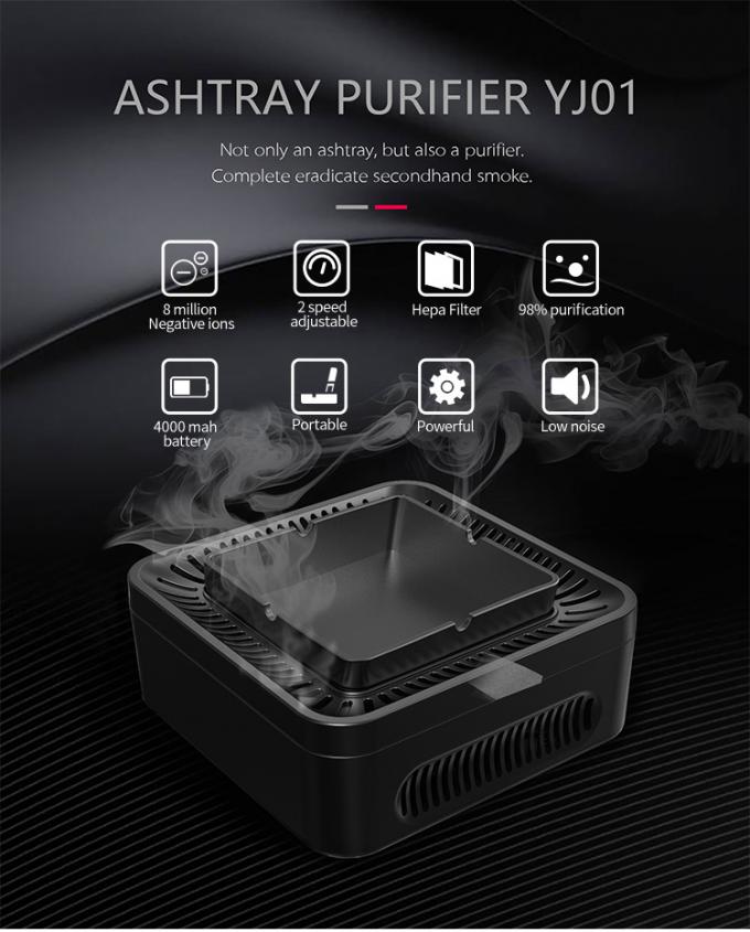 2023 New Arrival HEPA Filter Pembersih Air Berkualitas Tinggi Pembersih Udara Ion Negatif Ashtray Pembersih Udara Mesin Aromaterapi 0