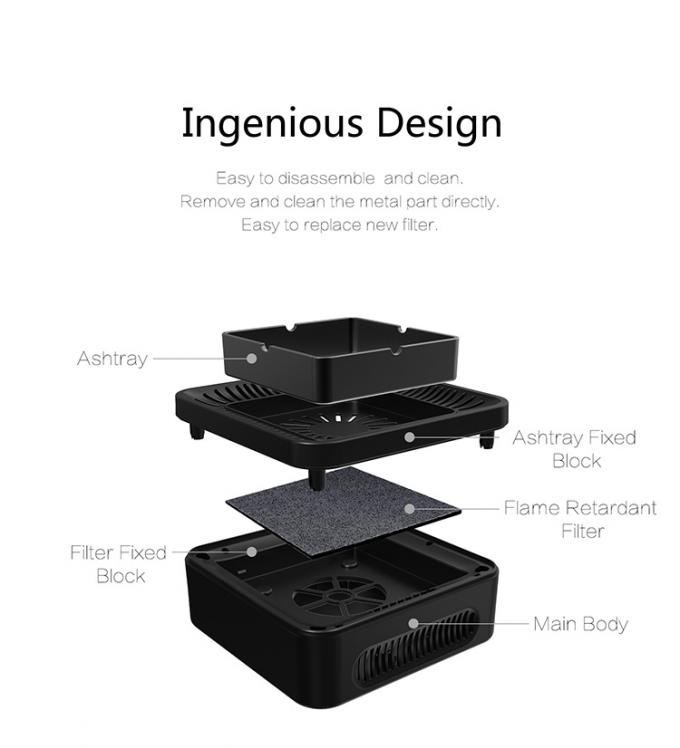 2023 New Arrival HEPA Filter Pembersih Air Berkualitas Tinggi Pembersih Udara Ion Negatif Ashtray Pembersih Udara Mesin Aromaterapi 8