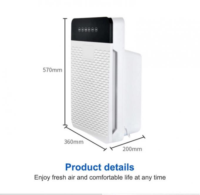 HOMEFISH Pembersih Udara Ion Negatif UV Dengan Filter HEPA 50HZ 4