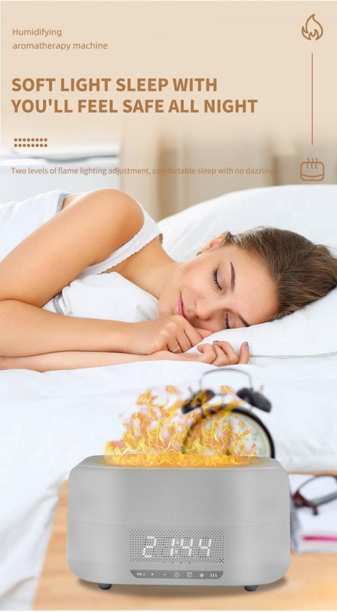 HOMEFISH DC 24V Night Light Flame Effect Humidifier Dengan Bluetooth 5