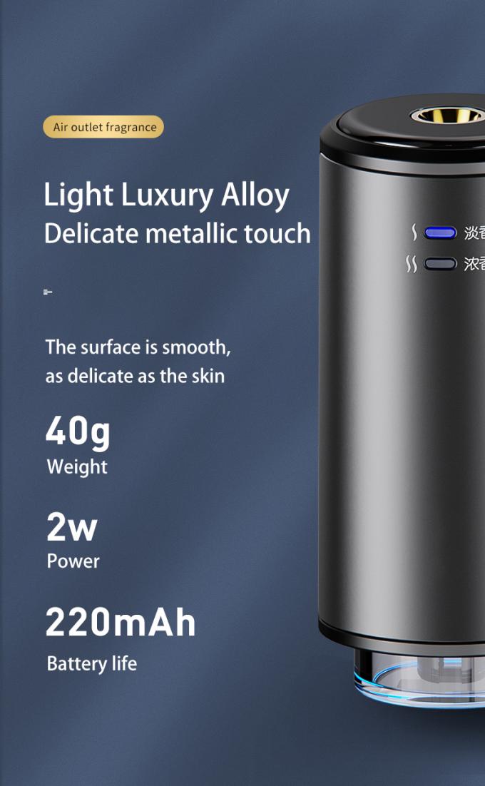 HOMEFISH USB Rechargeable Waterless Car Aroma Diffuser ARM Auto Sensing Aroma Humidifier 6