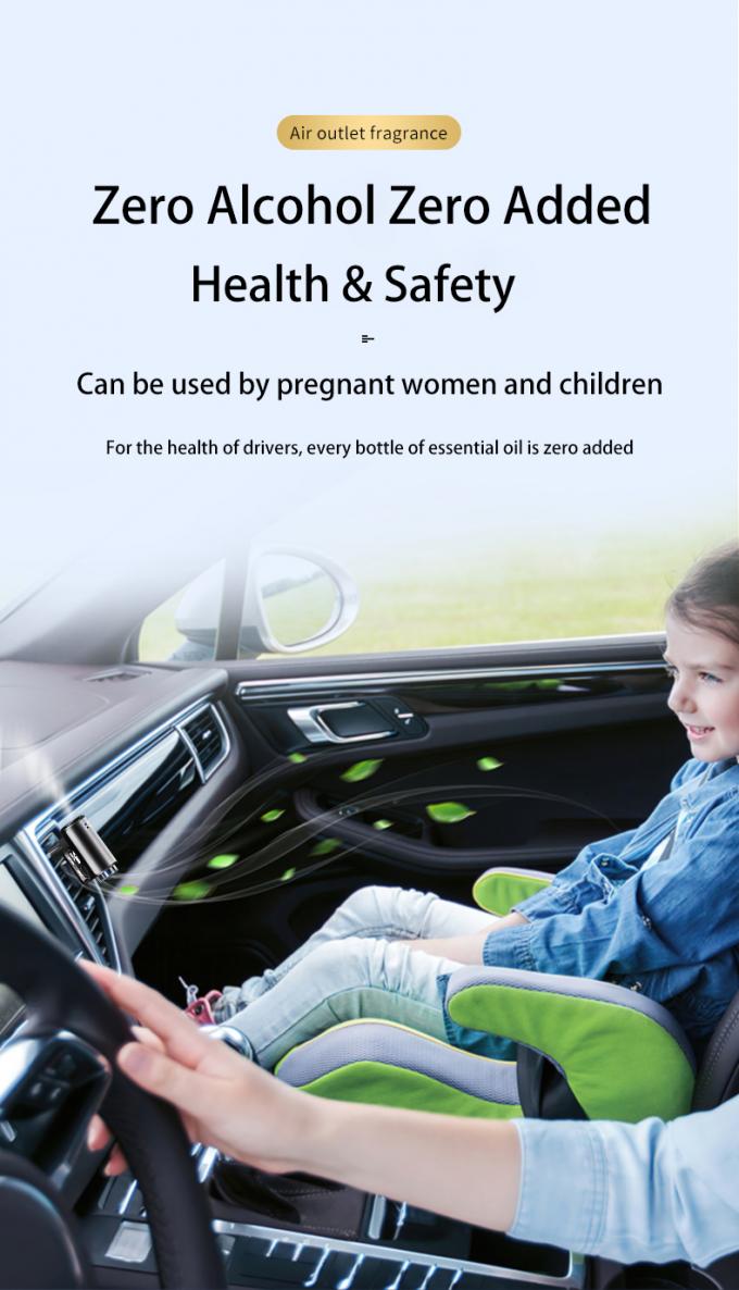 HOMEFISH USB Rechargeable Waterless Car Aroma Diffuser ARM Auto Sensing Aroma Humidifier 7
