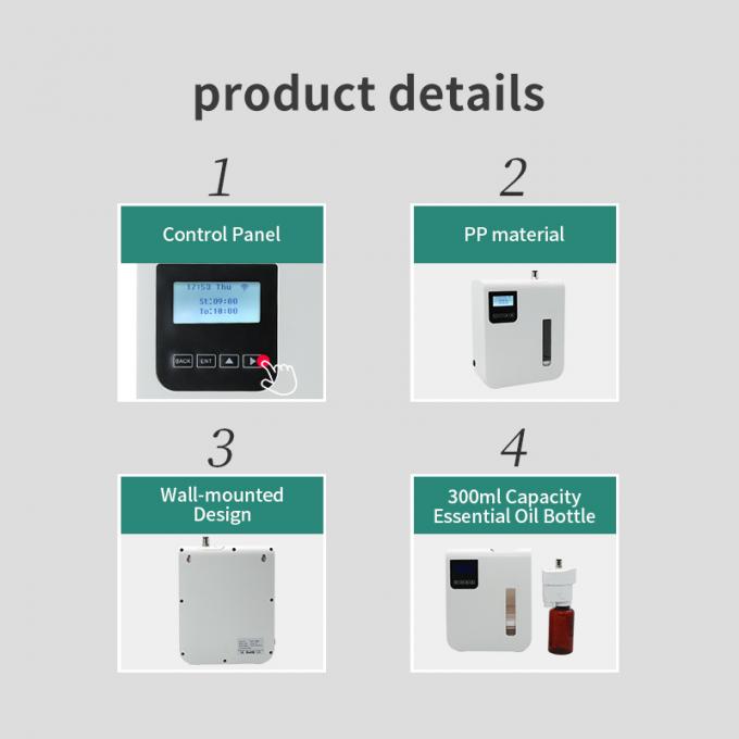 WIFI Aromaterapi Diffuser 300ML Electric Aromatic Fragrance Diffuser Untuk Perangkat Distilasi Rumah 8
