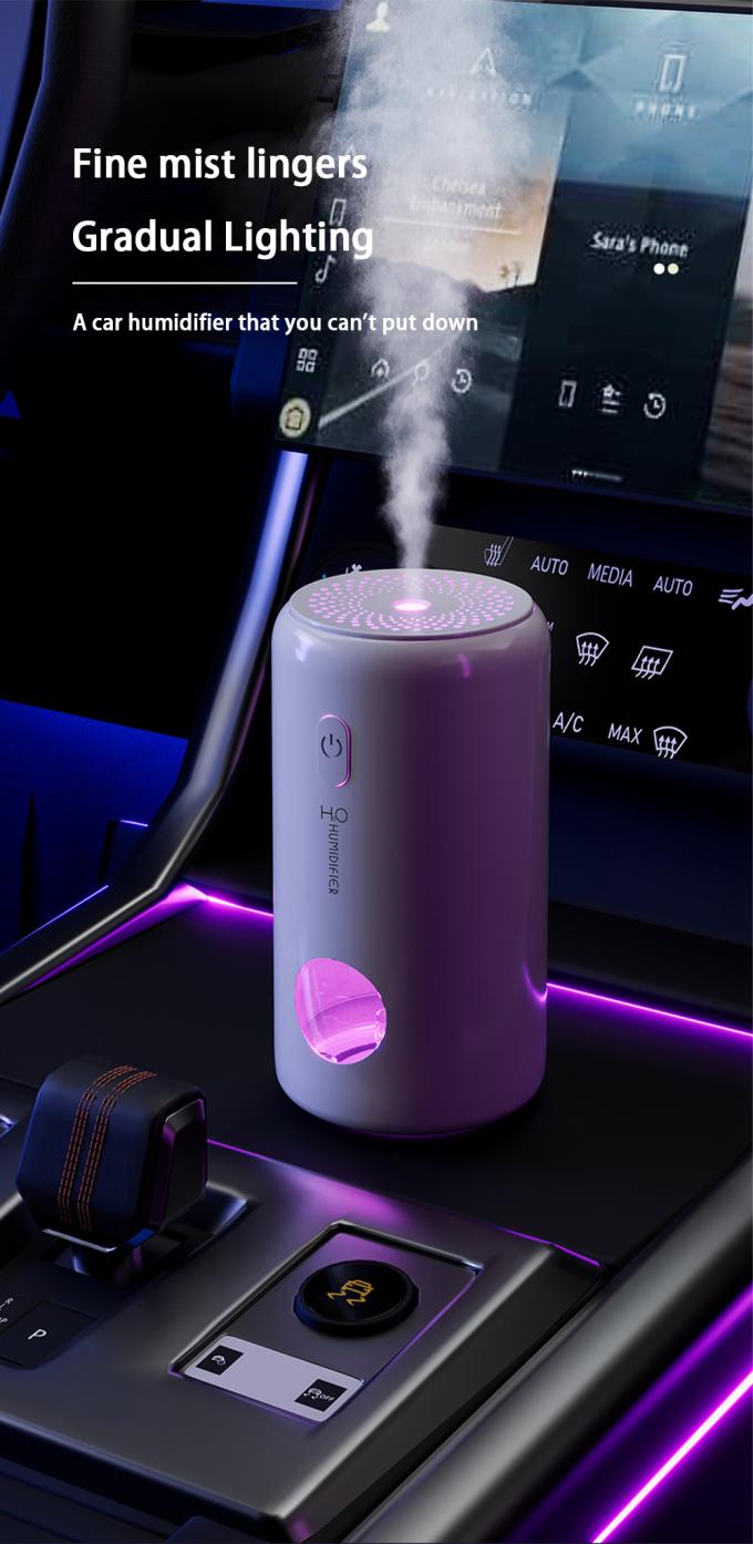 Pembersih udara mobil nirkabel dengan humidifier & aromaterapi untuk menyegarkan saat bepergian 0