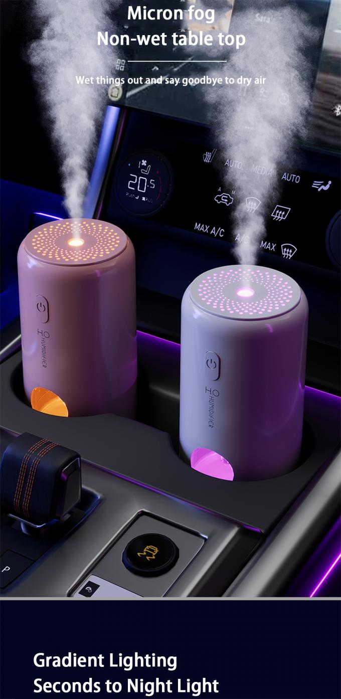 Pembersih udara mobil nirkabel dengan humidifier & aromaterapi untuk menyegarkan saat bepergian 2
