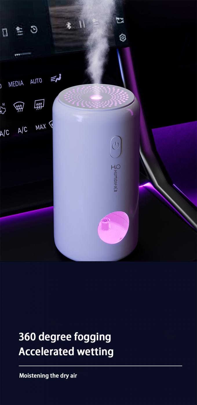 Pembersih udara mobil nirkabel dengan humidifier & aromaterapi untuk menyegarkan saat bepergian 4