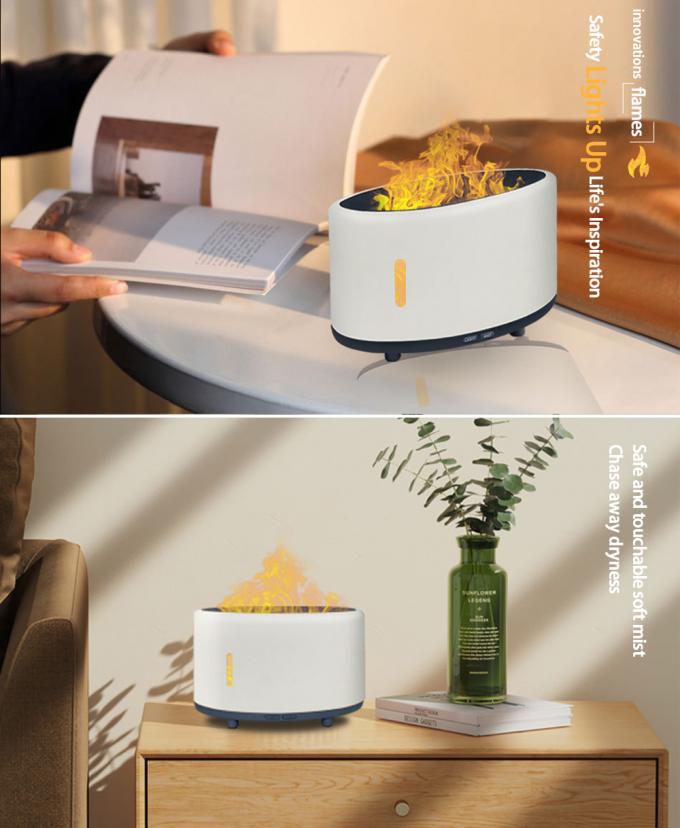 Tranquil Flame Humidifier Bluetooth Remote LED Aromaterapi Disesuaikan 150ml 3