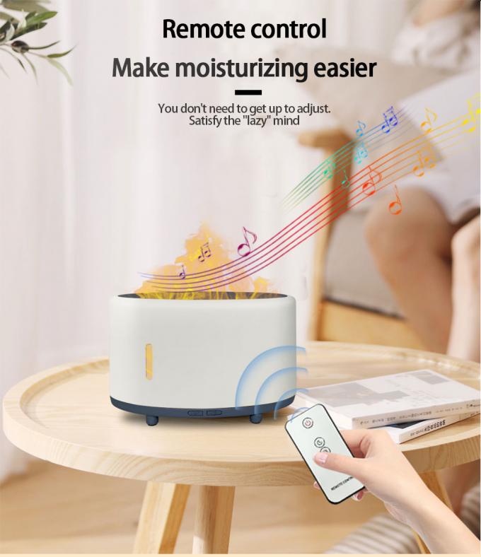 Tranquil Flame Humidifier Bluetooth Remote LED Aromaterapi Disesuaikan 150ml 4