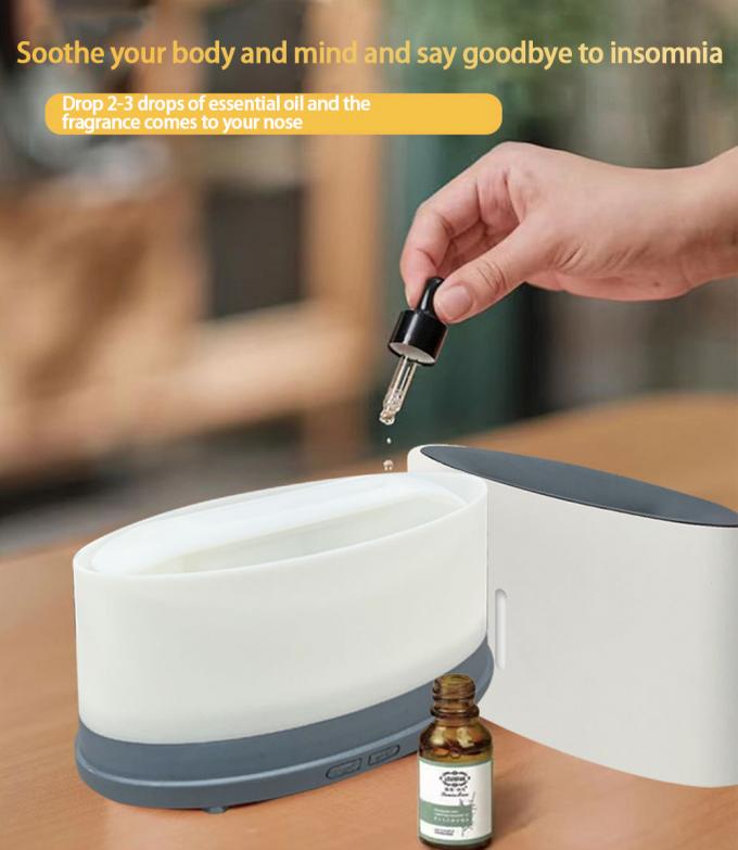Tranquil Flame Humidifier Bluetooth Remote LED Aromaterapi Disesuaikan 150ml 7