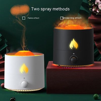 Harga yang pantas Jellyfish Fire Volcano Humidifier Air Diffuser Grosir Portable Flame Oil Essential Aroma Mini Volcanic Diffuser on line