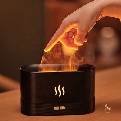 Homefish 2022 terbaru Fire Diffuser Ultrasonik 180ml Diffus Minyak Esensial Aroma Diffuser Humidifier Flam