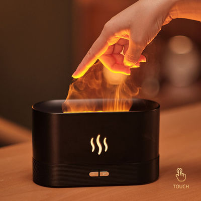 Homefish OEM Humidifier Difusor De Aromas 180Ml Diffuser Simulasi Flame Humidifier Ultrasonic Mist Air Humidifier Aroma
