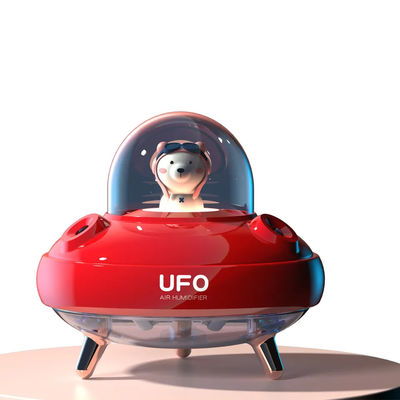 Harga yang pantas 400ML Cute Design UFO Humidifier Double Spray Humidification Quiet Rechargeable USB Humidifier Dengan Lampu Malam Berwarna-warni on line