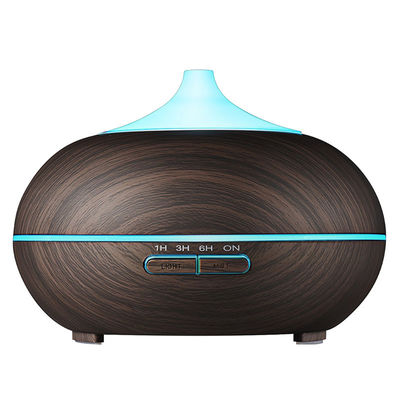 Hot Sale Colorful LED Light Air Humidifier Diffuser Minyak Esensial Kayu Grain Minyak Esensial Air Humidifier