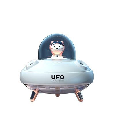 HOMEFISH Mini Ultrasonik Evaporative Steam USB Smart Charge Portable kecil Dekoratif Cool Mist 2021 Rechargeable UFO Humidifier