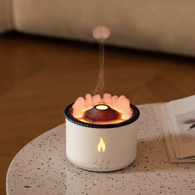 Beli Terbaru Luxury Volcanic Flame Aroma Diffuser Minyak Aroma 360 Diffuser Ultrasonik Mesin Bau 3d Api Flame Aroma Diffuser online manufacture