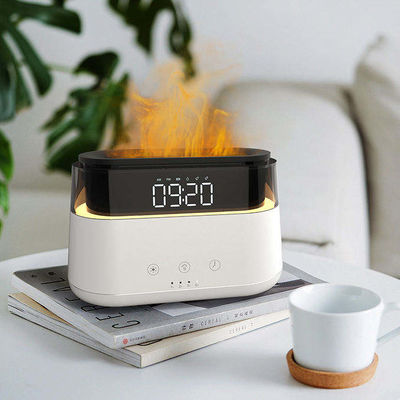 Beli LED Jam Flame Humidifier Flame Multifungsi Humidifier untuk Rumah Kantor Spa Yoga Minyak Esensial Aroma Diffuser online manufacture