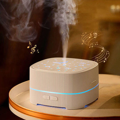 Harga yang pantas HOMEFISH Bluetooth Music LED Lampu Diffuser Minyak Esensial Aroma Diffuser Humidifier 500ml on line